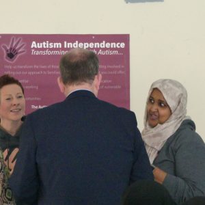 Nura and Aga talk to Shane Devlin, Chief Executive and Rosi Shepherd, Chief Nursing Officer, BNSSG Integrated Care Board